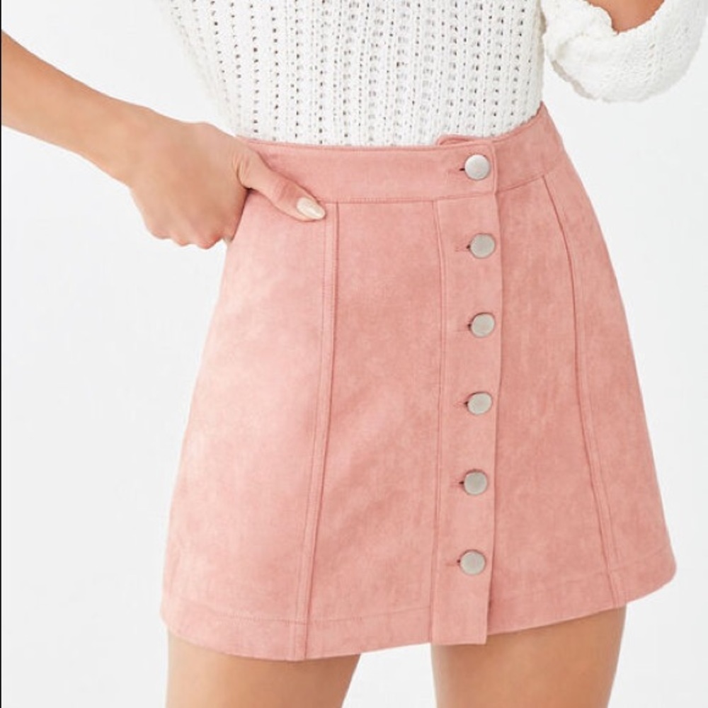Forever 21 Blush Pink Faux Skirt